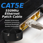 Cat5 Cat5e Ethernet Network Computer Patch Cable Pc Xbox  Ps3  Ps4 Black Lot