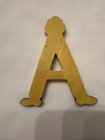 Vtg  Sevi Hand Painted Wooden Alphabet Letter 3 5    Clown Child Baby Decor    a   