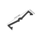  100pcs Pegboard Hook Locks Black Plastic Peg Hook Fixer Display Organizer