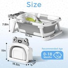 Collapsible Baby Bathtub  newborn Bath Tub 0-24moths With Thermometer
