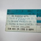 Rush  Event Concert Ticket Las Vegas Nevada 1996 Nov 24