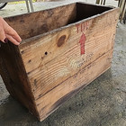 Large Vintage Wood Crate Box Electric Storage Battery Co  28 X 14 X 18 Deep Big
