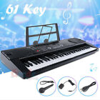 61 Key Music Electronic Keyboard Electric Digita Piano Organ W mic For Beginner 