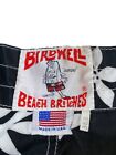 Birdwell Beach Britches Board Shorts Men s Trunks Floral Black White Vintage Usa