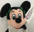 Toga Mickey Mouse 10  Bean Bag Plush Stuffed Animal W Tag Disney Tags