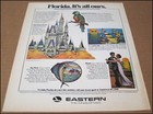 1977 Eastern Airlines Print Ad Advert Florida Walt Disney World Miami Key West