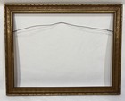 Vintage Art Deco Gold Gilt Carved Wood Frame 18 25 x14 25  Fits 16 x12 