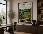 The Masters Augusta Georgia Golf Poster Vintage Tournament Wall Art Print