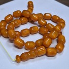       natural Baltic Amber Islamic Prayer Beads Misbaha Tasbih Rosary 89g      