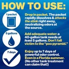 Walex Porta-pak Rv Marine Holding Tank Deodorizer Fresh Scent 10 Pack