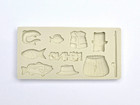Fishing Theme Mold  Fathers Day Cake Decoration  Fondant Mold  Resin Mold