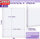 4 Pack Hard Plastic Magazine Protectors  Clear Magazine Display Sleeves Premium
