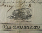 Civil War 1863 Confederate  1000 Bond Sdg By Robert Tyler