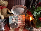 Primitive Folk Antique Vintage Colonial Americana Style Abe Lincoln Flag Sign