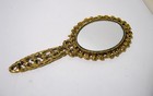 Vintage 1960s Hand Held Victorian Vanity Mirror W Original Box