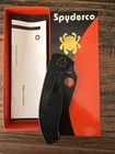 Spyderco Black Edc Folding Knife  
