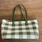 Nwt Tory Burch Leather Woven Tote Bag