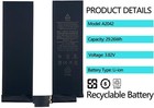 Internal Battery Replacement A2042 For Ipad Pro 11  2018 A1980 A1979 A2013 A1934