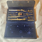 Vintage Keuffel   Esser K e Drafting Instrument Set Compass Tools Case Germany