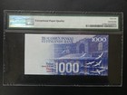 Nice 1986  1991  Finland 1000 Markkaa Banknote Pmg Graded 66 Gem Unc Epq