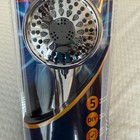 Waterpik Unisex Shower Head 5 Spray Settings Chrome Silver