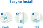 Diaper Pail Refills Bags With 30 Bags  Compatible With Genie Easy Roll Signature