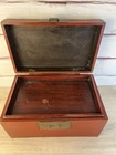 Atq Chinese Red Lacquered Box