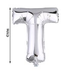 40  Silver Letter T Mylar Foil Balloon 1 Pc Party Backdrop Decorations Supply