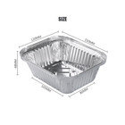 40 Pack Food Storage Take Out Containers With Lids Disposable Foil Drip Pan Tray