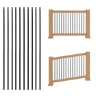 10pcs Wrought Iron Baluster Hollow Straight Square Spindles 1 2 