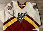 Vintage Sp Chicago Wolves Ahl White Hockey Jersey Men   s Size Xl
