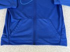 Nike Jacket Youth Xl Blue Dri Fit Hooded Zip Track Athletic Gym Hoodie Boys Kids