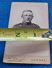 Antique Military Soldier Picture Brown   White