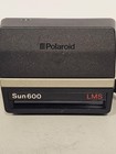 Vintage Polaroid Sun 600 Lms Instant Film Camera Black Auto Flash Strap Made Uk