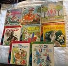 Vintage Lot Of 8 Walt Disney   Disneyland Read Along Books   Records 33 1 3 Rpm