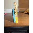 Vintage 1964 Fisher Price Pocket Radio Music Box Small World Blue Wood Toy 776