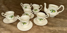 Vintage Cdi Tea Set Toy Dishes Lot Flowers Cups Saucers Pitcher