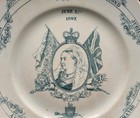 Antique Queen Victoria Diamond Jubilee Mayor Albert Tomson 1897 W  Adams Plate