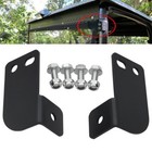 Utv Led Light Bar Flag Whip Rear Mount Brackets Fit Polaris Ranger 2013-2025