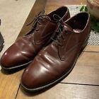 Vtg Freeman Free Flex Mens Derby Oxfords 9 D Brown Leather Chisel Toe Dress Shoe