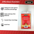 1000ct Cardboard Gold Resealable Sports Card Team Set Bags