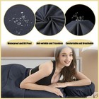Gasiyu Gasiyu-12 Microfiber Massage Table Sheet Set Black 3 Piece 4 Sets