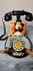 Vtg Goofy Telephone Telemania Disney Animated Corded Sleeping Phone For Parts