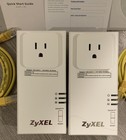 Zyxel Powerline Adapter  200 Mbps pla-407   Pass-thru Ethernet Adapter Kit