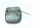 Vintage Metales Casados Mexico Sterling And Mixed Metals Stone Inlay Brooch Pin
