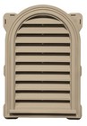 14   x22    Round Top Gable Vent Vinyl Siding Tan Beige 069 J-block Gablemaster Ext 