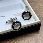 Montblanc Cufflinks For Men Shining Obsidian Collar  Cufflinks 116661