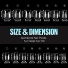 Extra Short Coffin Nail Tips 240pcs 15 Sizes Full Cover Gel Nails  Soft Acryl   