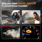 Car Diagnostic Scanner Obd2 Scan Tool Code Reader Check Engine Fault Ancel Ad410