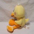 Dan Dee Knit Chick Plush Yellow Stuffed Animal Toy Easter Egg Embroidered Duck 